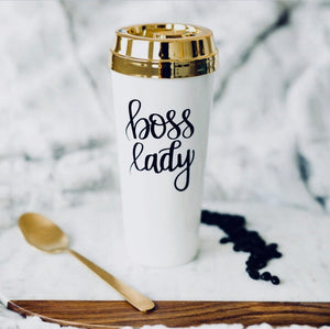 Boss Lady Gold Travel Mug